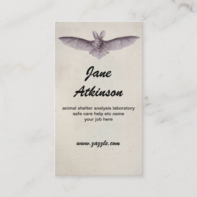 Schläger-Visitenkarte Visitenkarte (Vorderseite)