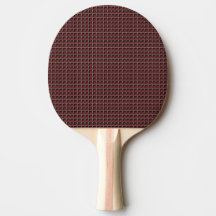 Schläger von ping-pong mit Standard im Gitter