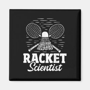 Schläger-Wissenschaftler - Badminton-Spieler Athle Magnet