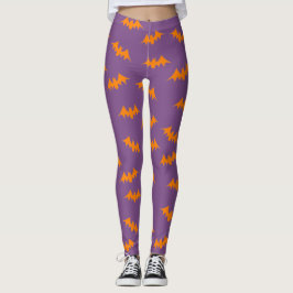 Schlägerconfetti-Leggings orange/lila Leggings