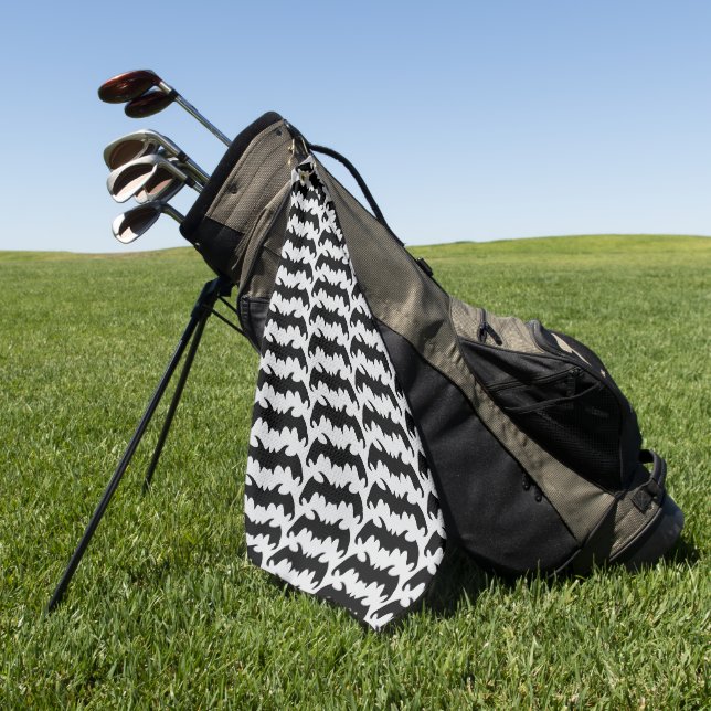 Schlägerdesign mit beliebigem Hintergrund Golfhandtuch (Gras)