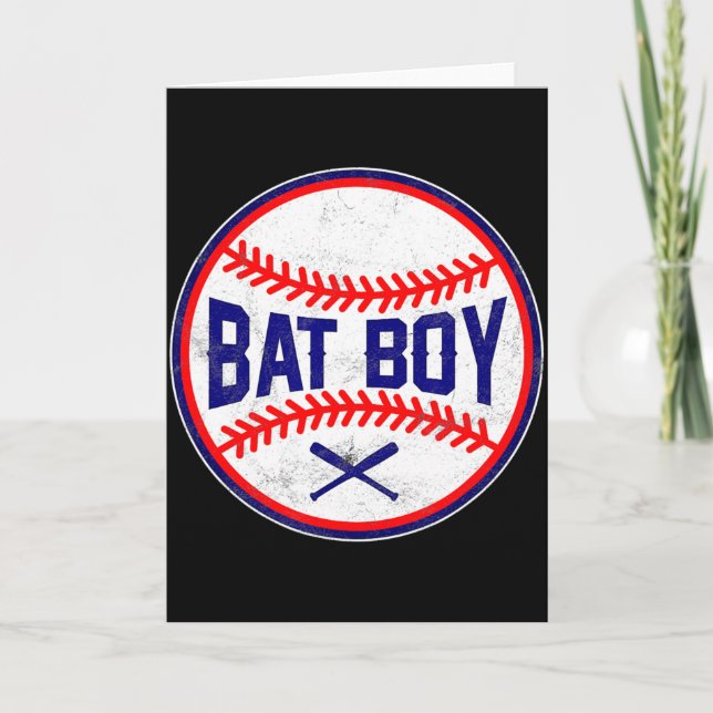 Schlägerjunge Baseballpositionen Team Designer S T Karte (Vorderseite)