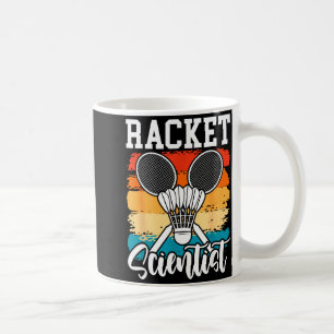 Schlägerschütze - Badminton-Spieler Athlet Federba Kaffeetasse