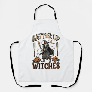 Schlagfertige Hexen Vintage-Halloween-Baseball-Des Schürze