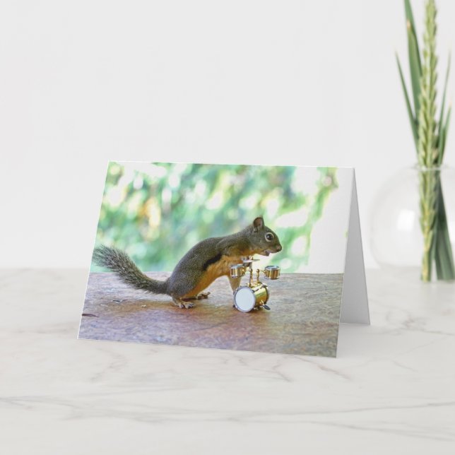 Schlaghörnchen Karte (Vorderseite)