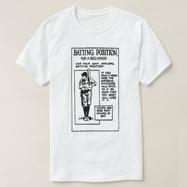 Schlagposition T-Shirt (Design vorne)