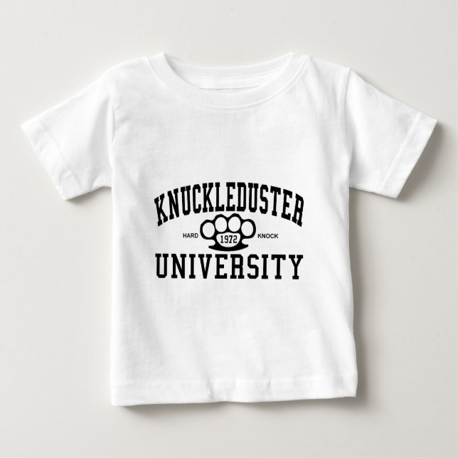 Schlagring-Universität Baby T-shirt (Vorderseite)
