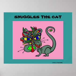 Schlägt das Katzenposter vor Poster