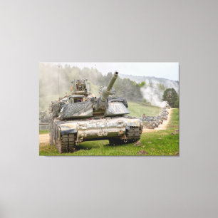 SCHLAGTANK - M1 Abrams 32 x 48 Leinwanddruck