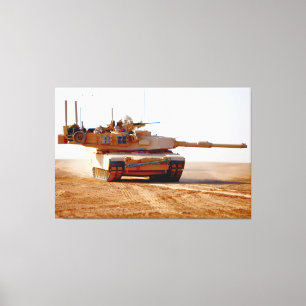 SCHLAGTANK - M1 Abrams 40x60 Leinwanddruck