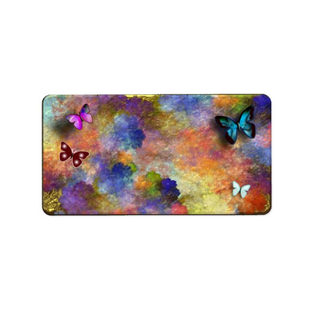 Schlagwolke Adressaufkleber (Vorne)