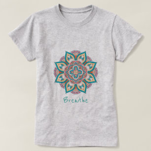 Schlagwort mit Mandala-Design T-Shirt