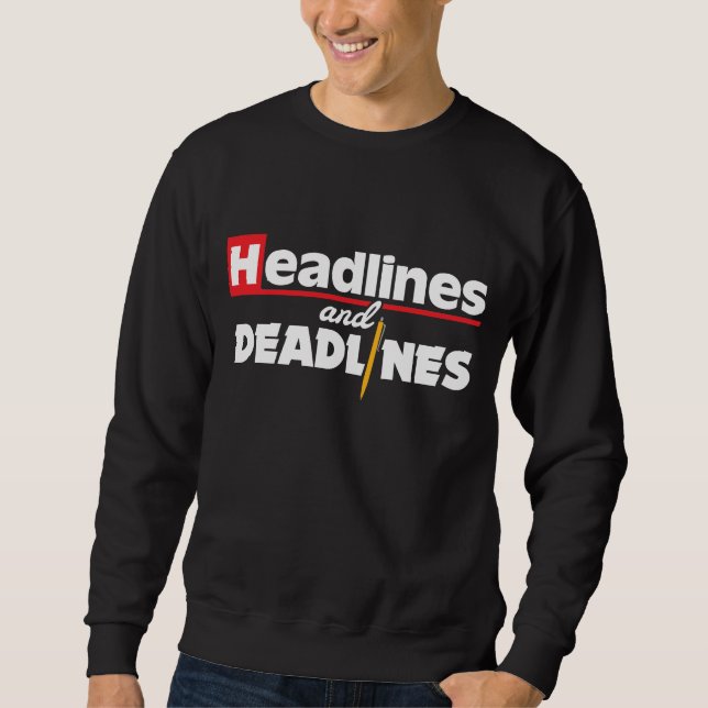 Schlagzeilen-und Sweatshirt (Vorderseite)