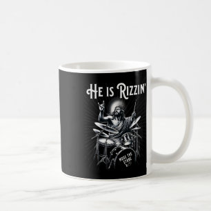 Schlagzeug Drum Funny Rizz Er Rizzin Jesus Drum Kaffeetasse