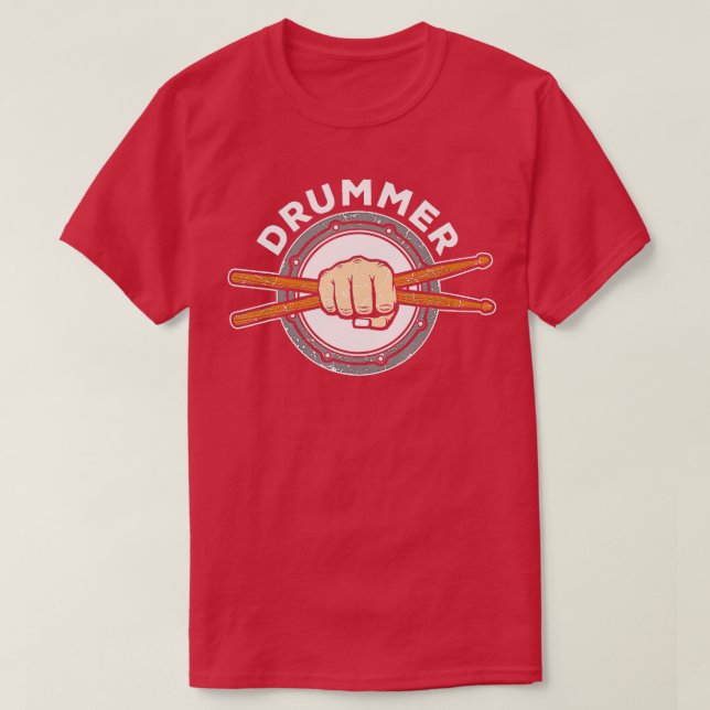 Schlagzeug Drum Sticks Drummer Quote Drum Kit T-Shirt (Design vorne)