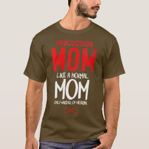Schlagzeug-Instrument Drummer-Mama Percussio T-Shirt
