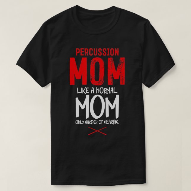 Schlagzeug Instrument Drummer Mama Schlagzeug Mama T-Shirt (Design vorne)