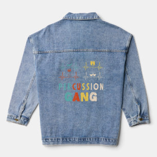 Schlagzeug Instrument Drummer Schlagzeug Gang Drum Jeansjacke