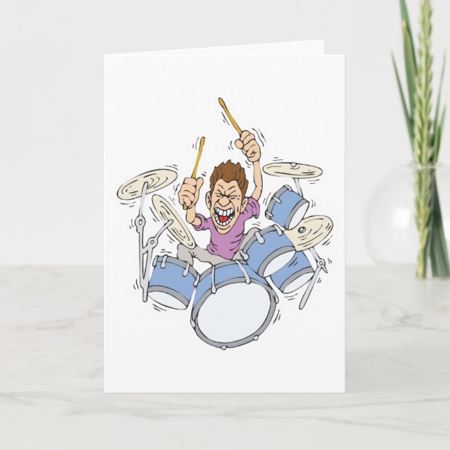 Schlagzeug Karte (Vorderseite)