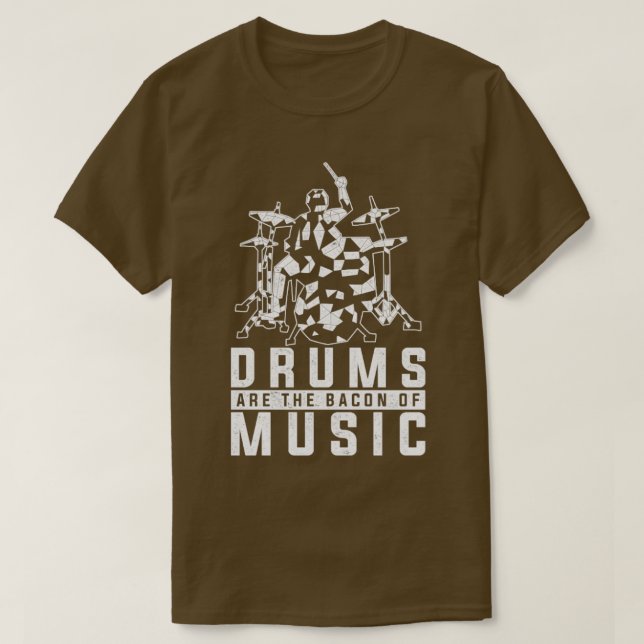 Schlagzeug Music Lover Gift Rock Musician Drums T-Shirt (Design vorne)