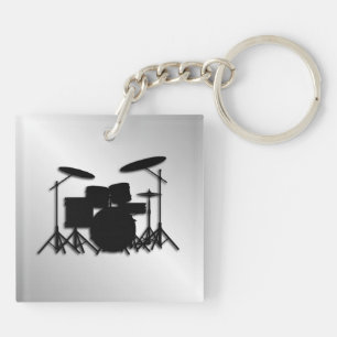 Schlagzeug-Musik-Design Schlüsselanhänger