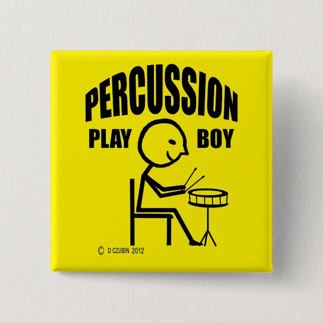 Schlagzeug Play Boy Button (Vorderseite)