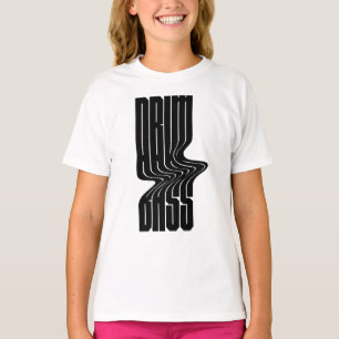 Schlagzeug und Bass fettes Logodesign T-Shirt