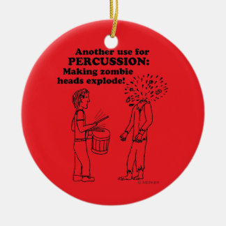 Schlagzeug Zombie Explode Keramik Ornament