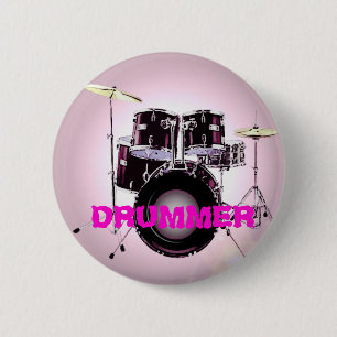 Schlagzeuger Button