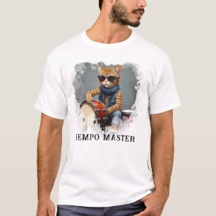 *~* Schlagzeuger Cool Cat AP91 DRUMMER Hip T-Shirt