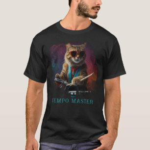 *~* Schlagzeuger Cool Cat AP91 DRUMMER Türkis T-Shirt