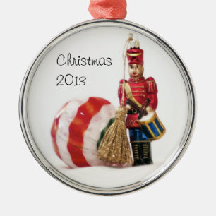 Schlagzeuger-Jungen-und Weihnachtsball Ornament Aus Metall