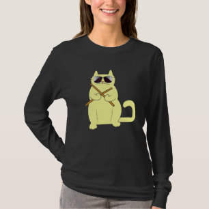 Schlagzeuger Kitty Cat Musiker Instrumentalist T T-Shirt