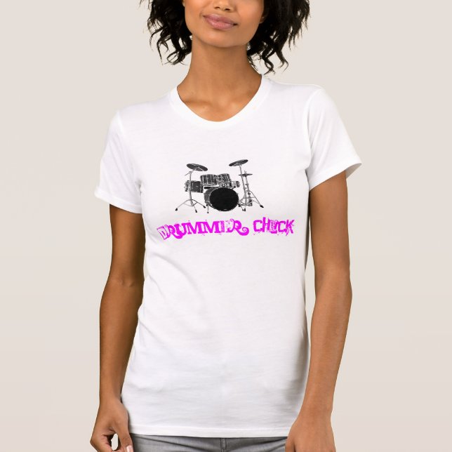 Schlagzeuger-Küken T-Shirt (Vorderseite)