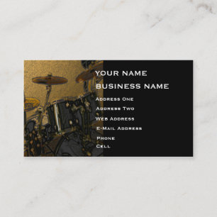 Schlagzeuger - Musikindustrie-Karte Visitenkarte