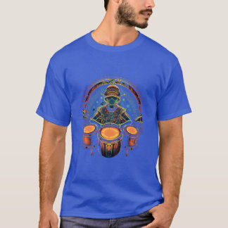 Schlagzeuger Percussionist Drums Spieler Drumming T-Shirt