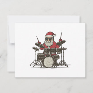 Schlagzeuger Weihnachten Lustig Vintage Santa spie