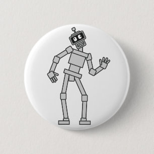 Schlaksiger Roboter Button
