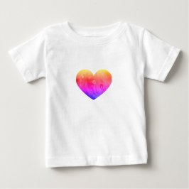 Schlamm-Herz-Baby-T-Shirt Baby T-shirt