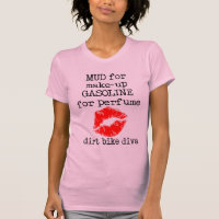 Schlamm-Make-upschmutz-Fahrradmotocross-T - Shirt