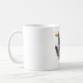Schlamm mit Protea-Blume, Goldstruktur Kaffeetasse