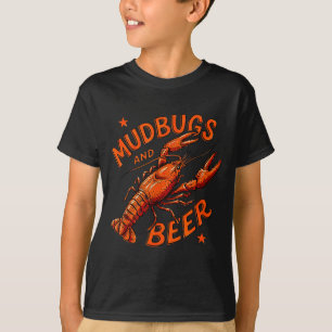 Schlammbugs und Bier Crawfish Sommer Meeresfrüchte T-Shirt