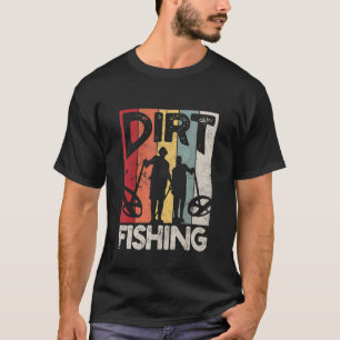 Schlammfischen Strand Schatzsuche Metalldetektor T-Shirt