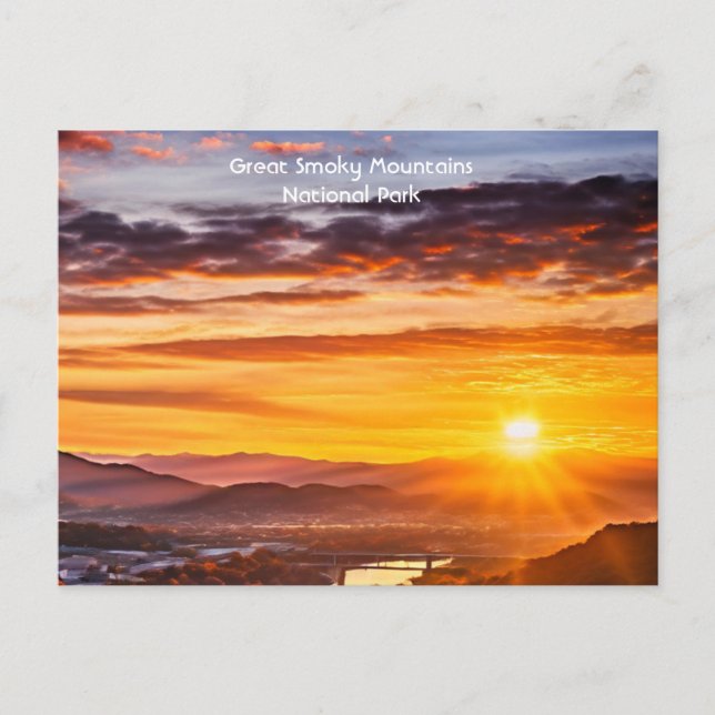 Schlammgebirge aus Knoxville, Tennessee Postkarte (Vorderseite)