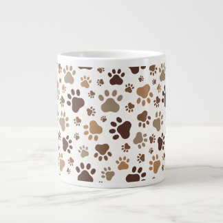 Schlammige Pfotenabdrücke Tasse