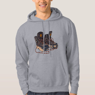 Schlammige Wanderstiefel Grafik Outdoor-Abenteuer Hoodie