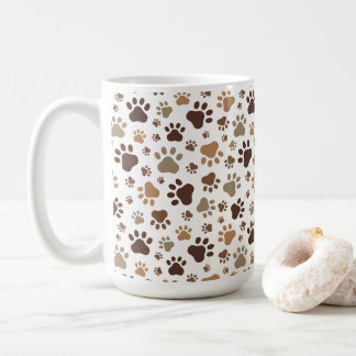 Schlammiger Pfotenabdruck-Kaffeebecher Kaffeetasse