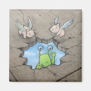 Schlammloch (mit Schweinen) Magnet