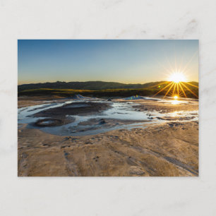 Schlammvulkane von Berca Rumänien Postkarte