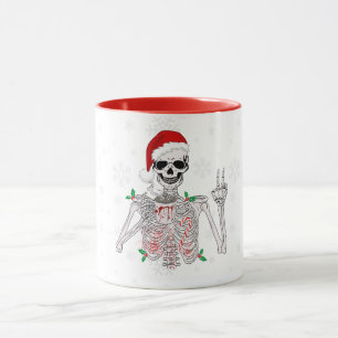 Schlampe im Spooky-Stil: Skeleton-Tasse Tasse
